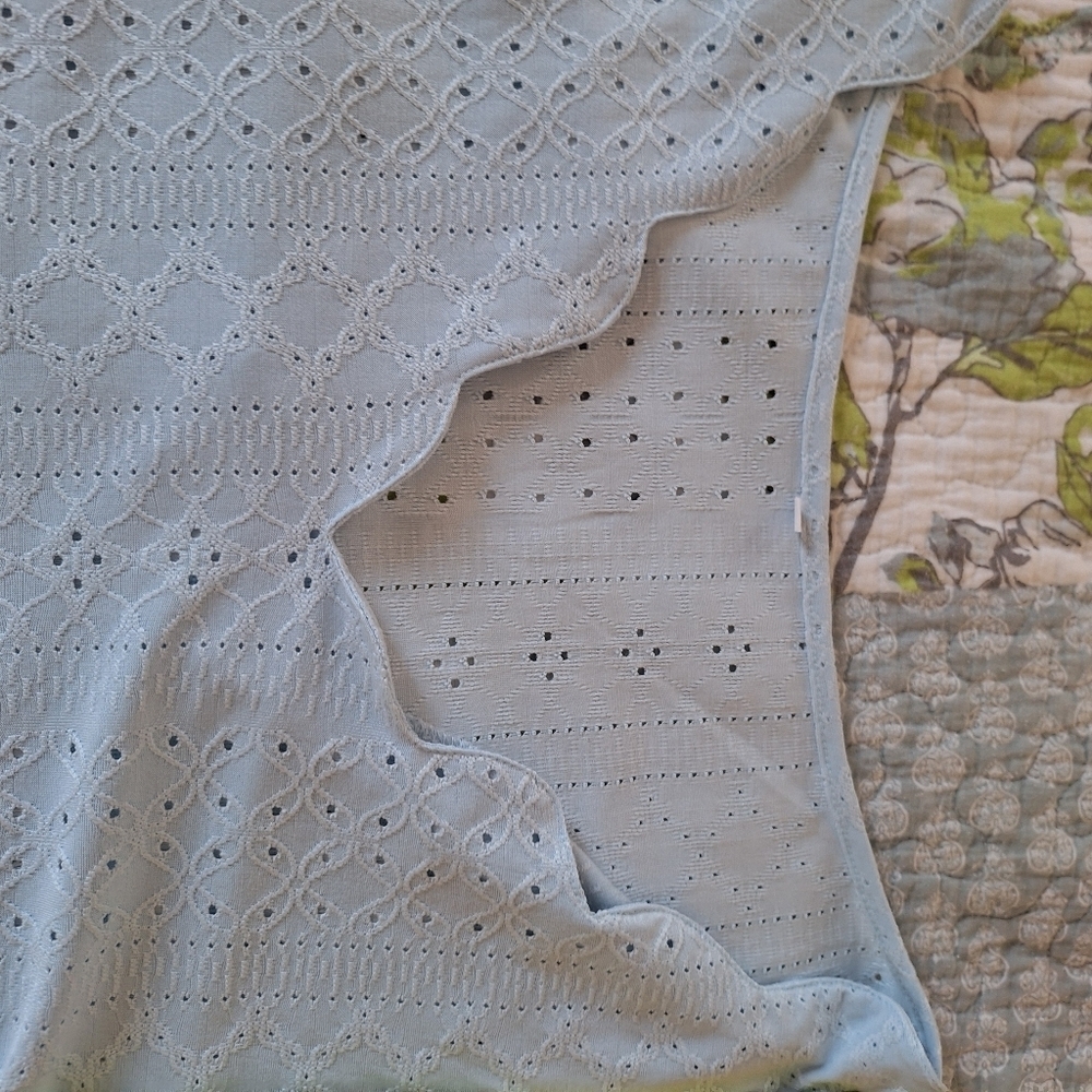 Light Blue Eyelet Top - Picture 15 of 16